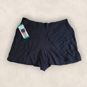 Wildfox Black Elastic Waistband Versatile Coastal Vibe Shorts Size XL